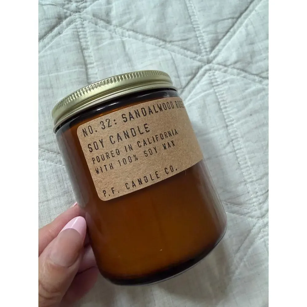NEW P.F. Candle Soy Candle - Sandalwood Rose 7.2 oz